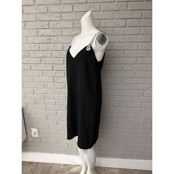 Michael Kors Women Black Dress With Chain Detail Dress Size 6 - Picture 6 of 10